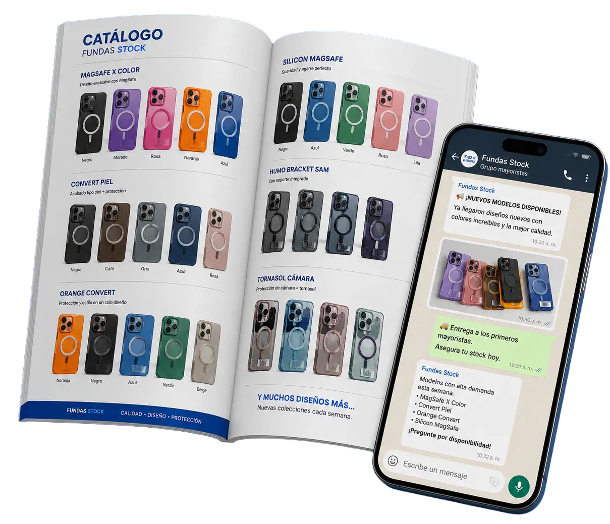 Información de catálogo, novedades y disponibilidad en WhatsApp